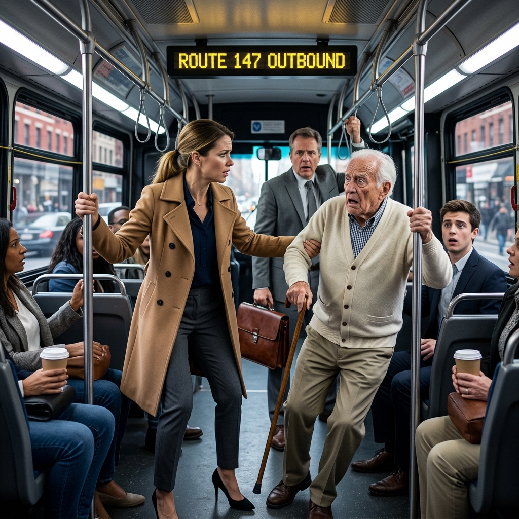 Azon a reggelen, amikor a férjem arra utasított, hogy menjek egy zsúfolt chicagói busszal a válóperes tárgyalásunkra, hogy csendben lemondhassak a házról, a megtakarításokról és mindenről, amit segítettem neki felépíteni, fogalma sem volt, hogy az utat azzal fogom tölteni, hogy elkapok egy törékeny öregembert, mielőtt kiesik a nyitott ajtón, átadja a helyem, és hallgatja, ahogy igazi gyémántnak nevez, akit a férjem túl vak ahhoz, hogy értékeljen – aztán percekkel később ugyanez a csendes idegen besétált mellém a Cook megyei bíróság épületébe, leült a 3-as tárgyalóterem elé, és nézte, ahogy a férjem gúnyolja, amíg a saját ifjabb partnere hirtelen el nem dobta az aktatáskáját, és elsápadt.  A boríték már majdnem húsz perce az étkezőasztalon állt, mire Stella hozzáért.  A reggeli napfény besütött a nyugat-chicagói kis bungaló keskeny konyharedőnyein, halványarany és árnyékos sávokká vágva a szobát. A por úgy szállt át ezeken a gerendákon, mint a lebegő hamu, lassan és közömbösen, mintha maga az idő döntött volna úgy, hogy megáll, mielőtt az élete megváltozik.  A konyhában halványan érződött a kávé illata, amit lefőzött, de elfelejtett meginni.  Ujjai a fa szék támláján nyugszottak, sápadtak voltak a bütykei, miközben tekintetét a barna borítékra szegezte, mintha felrobbanna, ha megzavarják.  A bal felső sarokban sötét tintával nyomtatott pecsét mindent hivatalossá tett, olyan szívfájdalommal, amilyet még soha nem látott:  Cook Megyei Családi Kapcsolatok Osztálya.  Semmi hangoskodás.  Semmi drámai összetűzés.  Semmi összetört tányér.  Csak papír.  Egy jogi papír, ami képes öt év házasságot hatékonyabban lezárni, mint bármilyen vita.  Három héttel korábban Gabe figyelmeztetés nélkül elhagyta a házat.  Szerda reggel kisétált abban a sötétkék öltönyben, amit Stella maga vasalt előző este, telefonhívást fogadott a kocsifelhajtón, és aznap este soha nem tért vissza.  Először azt hitte, vészhelyzet történt az irodában.  Aztán azt hitte, hogy Gabe-nek térre van szüksége.  Aztán semmit sem hitt el, mert a csend túl szándékossá vált ahhoz, hogy félreértse.  A hívások nem válaszolnak.  Üzenetek figyelmen kívül hagyása.  Rövid SMS-ekben küldött kifogások.  Késői megbeszélések.  Tárgyalás előkészítése.  Ügyfélvacsora.  Váratlan.  Minden hazugság kifinomultan, szinte elegánsan érkezett, pontosan úgy, mint a férfi, aki küldte őket.  Most a boríték várt előtte, mint a hiányzások végső fordítása.  Leült.  A szék halkan súrolta a régi csempét.  A kezei annyira láthatóan remegtek, hogy az egyiket a másikra kellett helyeznie, mielőtt az ujját a fedél alá csúsztatta.  Amikor a papír kinyílt, a hang természetellenesen hangosnak tűnt.  Idézés.  Tárgyalás időpontja.  Holnap reggel.  Válási eljárást indított a kérelmező: Gabriel Mendoza.  A szoba elmosódott.  Újra elolvasta a sort.  És újra.  A szavak változatlanok maradtak.  A törvénynek volt egy módja annak, hogy a megcsalást sterilnek tüntesse fel.  Semmi említés álmatlan éjszakákról.  Nem említették azokat az éveket, amikor kézzel varrt szegélyeket, hogy fizessen a tankönyveinek.  Nem említették az olcsó vacsorákat, amiket félbevágtak, miközben Gabe sárga lakásvilágítás alatt joggyakorlatot tanult.  Csak a kérelmező. Válaszadó. Dátum. Időpont.  Az első könnycseppje közvetlenül Gabe nevére hullott.  Aztán még egy.  Mire a második oldalra ért, a látása vízzé változott.  A telefonja élesen rezgett az asztalnak dőlve.  A hang annyira megijesztette, hogy majdnem elejtette a papírokat.  A neve megjelent a képernyőn.  Gabe.  Volt idő, amikor ennek a névnek a látványa azonnal melegséget gyújtott benne.  Amikor még az egyetemről hívott, csak hogy megkérdezze, ebédelt-e.  Amikor egyszer a varróműhelye előtt állt az esőben, mert elfelejtette az esernyőjét, de mégis haza akarta kísérni.  Az a változata olyan volt, mintha halott lenne.  Kinyitotta az üzenetet.  Megkaptad a levelet, ugye? Ne felejtsd el a holnapot. Jelentkezz, működj együtt, ne csinálj jelenetet.  Nincs üdvözlés.  Nincs bocsánatkérés.  Nincs gyengédség.  Egy parancs, olyan lazán leírva, mint egy irodai utasítás.  Stella addig bámult, amíg a könnyek újra elmosták a szavakat.  Aztán lassan gépelt.  Bővebben 👇