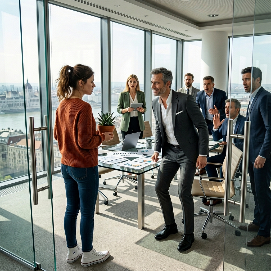 Úgy fecsegtem egy jóképű idegennek a liftben, mint egy idióta a halott nagymamámról, a kudarcba fulladt színészi álmomról és a zamatosról, akivel úgy beszélek, mint egy lakótársammal – mígnem hirtelen rájöttem, hogy ő az a színész, aki egy filmből származott, ami segített túlélni életem legrosszabb évét… és amikor kinyílt az ajtó, megfogta a karomat, felírta a számát a bőrömre, és azt mondta, hívjam fel – de alig néhány órával később beléptem egy céges értekezletre, és rájöttem, hogy a férfi, akinek az előbb kiöntöttem a szívemet, valójában annak a cégnek a milliárdos vezérigazgatója volt, amelyikhez felvettek…  Abban a pillanatban, amikor elmosolyodott, kicsi volt – alig volt ott –, de meglágyította az egész arckifejezését. Ivy érezte, hogy valami ellazul a mellkasában, mint egy csomó, amiről nem is tudta, hogy egész nap cipelte.  – Ivy vagyok – mondta. – Ivy Morgan.  Csendben tanulmányozta, ahogy valaki lapozgatás előtt átlapozná a könyvet. – Jó név.  – A nagymamám szedte – magyarázta Ivy. – Azt mondta, hogy a borostyán mindenre felmászhat. Azt akarta, hogy olyan nevem legyen, ami tudja, hogyan marad életben.   Ivy csak bólintott. – Bölcsnek hangzik.   A lift lassan emelkedett felfelé. Ivy tudta, hogy valószínűleg abba kellene hagynia a beszédet, de az idegessége mindig hajlamos volt szavak zuhatagává változtatni a gondolatait. Valami abban, ahogyan Ivy hallgatott – türelmes, kíváncsi, egy cseppet sem gúnyos – csak rontott a helyzeten.   Mire a lift elérte a tizennegyedik emeletet, Ivy már bevallotta, hogy sütit eszik, amikor szorong, egyszer sír egy papírtörlő reklám alatt, és rendszeresen beszélget egy makacs pozsgással, akit Geraldnek nevezett el.   Ivy úgy hallgatta minden szavát, mintha semmi sem lenne furcsa benne.   Aztán Ivy újra ránézett – ezúttal tényleg ránézett –, és hirtelen minden a helyére került.   – Ó, te jó ég! – lehelte.   Ivy testtartása azonnal megváltozott, most már óvatos.   – Te vagy ő – mondta. – Abból a rövidfilmből.   Tovább kommentben olvashatsz 👇