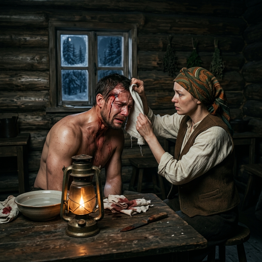Egy süket farmer fogadás részeként feleségül vesz egy túlsúlyos lányt; amit a lány kihúzott a füléből, mindenkit megdöbbentett. Azon a reggelen, amikor Clara Vance menyasszony lett, a hó komor türelemmel hullott a montanai hegyekre, mintha maga az ég is tudná, hogy ez nem az ünneplés, hanem a beletörődés napja. A huszonhárom éves Clara a vályogház repedt tükrébe nézett, és remegő kézzel simogatta anyja menyasszonyi ruháját. A megsárgult csipke kámfor, eltartott évek és be nem tartott ígéretek illatát árasztotta. Nem a hidegtől reszketett. A szégyentől remegett.  Az apja, Julian Vance kopogott az ajtón. – “Itt az idő, drágám.” Clara egy pillanatra lehunyta a szemét. – “Készen állok” – hazudta. Az igazság csúnyább és egyszerűbb volt. Az apja ötven dollárral tartozott a helyi banknak. Ötven. Pontosan ugyanannyiért, amennyiért egy olyan férfihoz adták feleségül, akit nem ő választott. Otthon “megállapodásnak” nevezték. A bankigazgató „megoldásnak” nevezte. A bátyja, Tom, aki hajnal előtt holdfény illatát árasztotta, „szerencsének” nevezte.  Clara a valódi nevén nevezte. Eladás. A férfi, akihez feleségül kellett mennie, Elias Barragan volt. Harmincnyolc éves volt, egyedül élt egy elszigetelt tanyán fenyők és szakadékok között, és Saint Jude városában mindenki ugyanazt mondta róla: hogy jó földje van, és senkivel sem beszél. Egyesek mogorvának nevezték. Mások őrültnek. A legtöbben egyszerűen „a süket embernek” hívták.  Clara csak kétszer látta. Először hónapokkal ezelőtt, amikor bement a vegyesboltba sóért, szögért és kávéért. Magas, széles vállú, árnyékként csendes. Másodszor egy héttel az esküvő előtt, amikor az apja bevitte a házba. Elias a nappaliban állt, csizmáján olvadt a hó, és egyetlen szót sem szólt. Előhúzott egy jegyzetfüzetet a zsebéből, írt valamit egy rövid ceruzával, és átnyújtotta Juliannak.  „Egyetértünk. Szombat.” Semmi több. Semmi udvarlás. Semmi kérdés. Az izgalom egyetlen jele sem. A szertartás kevesebb mint tíz percig tartott. A lelkész úgy ejtette ki a szavakat, mintha valami kellemetlen kötelezettséget teljesítene. Clara olyan hangon ismételte meg a fogadalmakat, ami nem a sajátjának tűnt. Elias egyszerűen bólintott, ha kellett. Amikor elérkezett a csókra a pillanat, alig érintette meg az arcát az ajkaival, és azonnal ellépett. Nem tűnt boldognak. Kegyetlennek sem tűnt. Ez, furcsa módon, még jobban nyugtalanította Clarát. A tanyára vezető út majdnem két órán át tartott. Clara csendben vezette a szekeret. Mellette Clara az ölében tartotta a kezét, és nézte a fehér tájat, ameddig a szem ellátott. Megérkezve egy tömör faházat, egy karámot, egy pajtát, egy kutat, azon túl pedig erdőt és hegyet talált. Nem voltak szomszédok. Nem voltak közeli lámpák. Csak szél, hó és hatalmas csend.  Elias lesegítette és bevezette a házba. A ház szigorú volt, de tiszta. Egy asztal, két szék, égő kandalló, egy kis konyha, és egy hálószoba hátul. Újra elővette a jegyzetfüzetet, és ezt írta:  „A hálószoba a tiéd. Itt fogok aludni.”  Klára meglepetten nézett rá. — „Ez nem szükséges.”  Újra írt. „Már eldőlt.” Azon az estén, miközben kicsomagolta kis bőröndjét a szobában, Klára sírt először, mióta minden elkezdődött. Nem adott ki hangot. Csak hagyta, hogy a könnyei anyja régi ruhájára hulljanak, mintha mindegyik egy darabot temetne el abból az életből, amely soha nem lesz az övé.  Az első napok minden tekintetben hidegek voltak. Elias hajnal előtt felébredt, kiment legeltetni a jószágokat, kerítéseket javítani vagy fát aprítani, és füst- és szélszagú ruhákkal tért vissza. Klára csendben főzött, söpört, varrt és mosott. A jegyzetfüzeten keresztül kommunikáltak. „Vihar közeleg.” „Ellenőriznem kell a kutat.” „A liszt a felső fiókban van.”  Semmi több. A nyolcadik napon azonban valami megváltozott.  Klára az éjszaka közepén egy rekedt, tompa hangra ébredt, mintha egy férfi nyöszörgése folyt volna, aki csendben akar maradni. Kiment a szobából, és Eliast a kandalló mellett találta a padlón, kezét a feje egyik oldalához szorítva. Arca fájdalmasan eltorzult, bőre izzadságtól nedves, teste pedig úgy feszült, mint egy elpattanni készülő húr.  Klára letérdelt mellé. – „Mi a baj?” A férfi természetesen nem hallotta. De látta, hogy mozog a szája, és remegő kézzel nyúlt a jegyzetfüzetért. Csak két görbe szót írt le. „Gyakran előfordul.” Klára nem hitt neki. Senki, aki „gyakran előfordul”, nem végzi így a padlón vonaglóan. Hozott neki egy nedves ruhát, segített neki visszafeküdni, és mellette maradt, amíg a görcs alábbhagyott. Mielőtt elaludt, Elias egyetlen mondatot írt. „Köszönöm.” Attól kezdve Klára elkezdte megfigyelni. Látta, hogy reggelente önkéntelenül is a feje jobb oldalához emeli a kezét. Vérfoltokat látott a párnán. Látta, ahogy visszafogja a fájdalmat, mintha a rutin részévé tette volna. Egyik este írásban megkérdezte tőle, hogy mióta van így.  Elias így válaszolt: “Gyerekkorom óta. Az orvosok azt mondták, hogy ez összefüggésben áll…”a süketségemre. Hogy nincs rá gyógymód.”  Clara visszaírt:  “Hittél nekik?” Egy kis időbe telt, mire válaszolt. “Nem.” Három nappal később Elias vacsora közben leesett a székéről. A puffanás élesen visszhangzott a padlóról. Clara odarohant hozzá. Elias fájdalmasan görcsölt, a fejét fogta. Egy lámpát vitt az arcához, óvatosan hátrahúzta a haját, és belenézett a gyulladt fülébe. Amit látott, az jéggé változtatta a vérét. Valami volt ott. Valami sötét. Valami élő. Mozgott. Clara egy pillanatra hátrahőkölt, a szíve majdnem szétrobbant, majd vett egy mély levegőt, mintha valaki a semmibe ugrana. Forró vizet, finom varrócsipeszeket és alkoholt készített elő. Elias, sápadtan és izzadtan, bizalmatlanul és félelemmel nézett rá. Clara biztos kézzel írta: “Valami van a füledben.” Hadd vegyem ki.” Hevesen megrázta a fejét. Felkapta a jegyzetfüzetet, és ezt írta: “Veszélyes.” Clara elvette a ceruzát, és így válaszolt: “Veszélyesebb ott hagyni. Megbízol bennem?” Elias néhány örökkévaló másodpercig a szemébe nézett. Aztán nagyon lassan bólintott. Clara remegő pulzussal, de elszántsággal dolgozott. Apránként bevezette a csipeszt, miközben a férfi az asztal szélét szorította, amíg az ujjpercei kifehéredtek. Ellenállást érzett. Aztán egy rántást. És hirtelen valami előbukkant a fém között. 2. rész