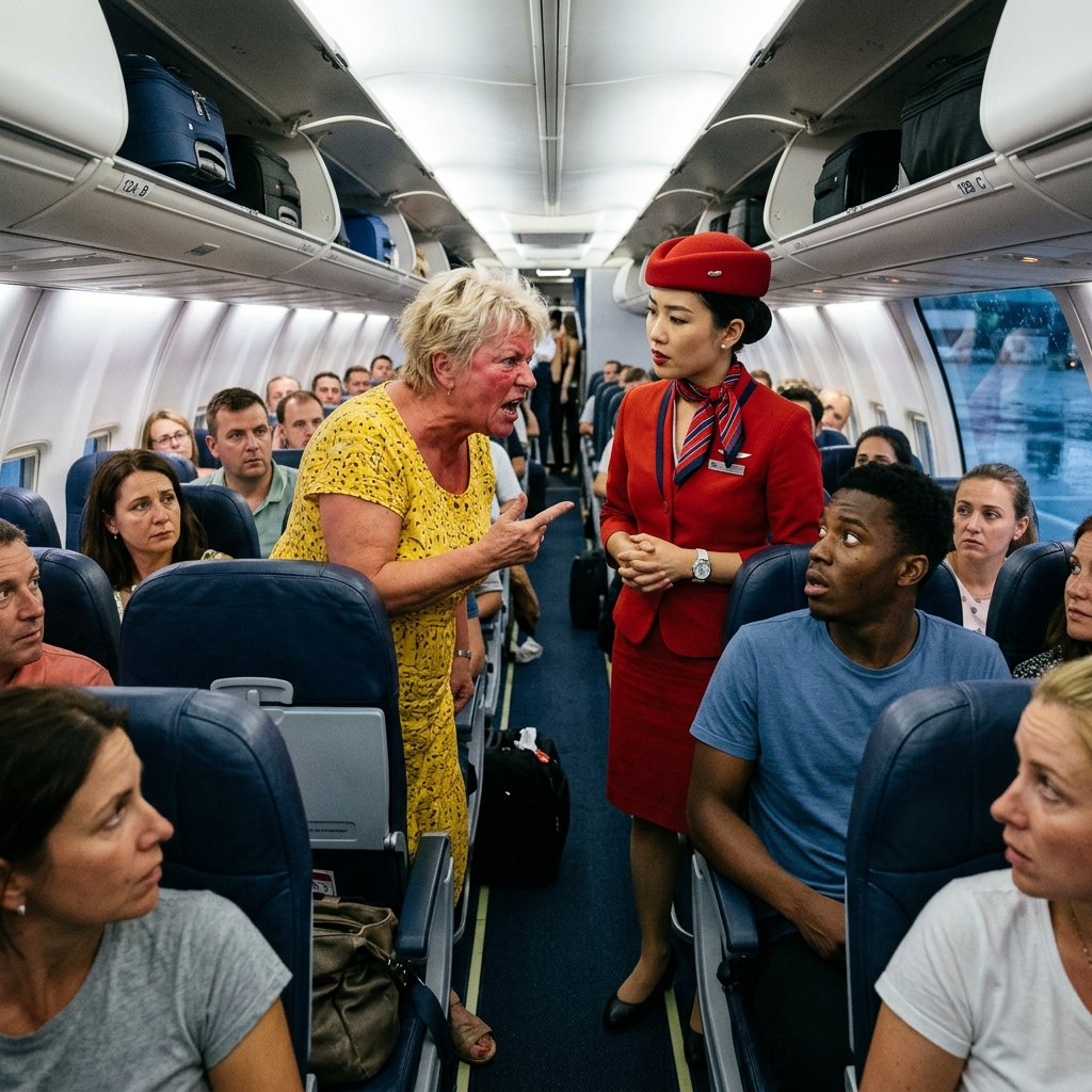 Azt mondta neki, hogy „menjen vissza oda, ahová tartozik” az első osztályon – aztán felfedezte, hogy ő a légitársaság tulajdonosa Fehér utas azt mondta egy fekete férfinak, hogy „menjen vissza oda, ahová tartozik” az első osztályon – aztán felfedezte, hogy ki is ő valójában A feszültség már azelőtt elkezdődött, hogy a kabinajtók bezáródtak volna.  Az utasok még csak elhelyezkedtek az első osztályon egy Los Angelesből New Yorkba tartó közvetlen járaton. A légiutas-kísérők hatékonyan mozogtak a folyosón, segítettek a csomagokkal, italokat kínáltak, mindent simán tartottak. Aztán minden megváltozott. Egy elegánsan öltözött, túlméretezett napszemüveges nő hirtelen megállt a folyosón, és a 2A ülést bámulta, mintha valami idegent talált volna otthonában. Vanessa Whitmore-nak hívták. És láthatóan nem volt hozzászokva, hogy figyelmen kívül hagyják. A 2A ülésen ülő férfi – egy sötétkék blézeres fekete utazó, aki nyugodtan nézeget valamit a tabletjén – felnézett, amikor megszólalt. „Az én helyemen vagy” – mondta Vanessa elég hangosan ahhoz, hogy a kabinban tartózkodók nagy része hallja. A férfi, Adrian Cole, egyszer rápillantott a beszállókártyájára, majd vissza rá. „El sem hiszem, hogy az vagyok.”  Vanessa rövid, éles nevetést hallatott. „Nem, az vagy. Ez a 2A. Menj… hátulra, ahová tartozol.” A szavak keményen csapódtak. A folyosó túloldalán egy üzletember lassan leengedte az újságját. Az ablaknál egy nő megállt a biztonsági öv becsatolása közben. Még a közelben lévő légiutas-kísérő, Megan Doyle is megállt. Adrian nem emelte fel a hangját. „Asszonyom, a beszállókártyámon feltüntetett helyen ülök.” De Vanessa nem hátrált meg. Ragaszkodott hozzá, hogy a légitársaság hibázott. Hogy egy olyan ember, mint ő, semmiképpen sem lehet első osztályon, hacsak nem történik valami baj. Megan lépett be, professzionálisan és nyugodtan. „Nézzük meg mindkét beszállókártyát.” Először Adrianét nézte át. Zöld. Helyes. 2A ülés. Aztán Vanessaét. 14C. Néhány sorral az első osztályú válaszfal mögött.  Egy rövid pillanatra – Csend. Az a fajta, ami általában véget vet az ilyen helyzeteknek.  De most nem. Vanessa rendületlenül kiegyenesedett. „A férjemnek befolyása van erre a légitársaságra” – mondta magabiztosan éles hangon. „Egyetlen telefonhívással megoldhatom ezt.” Visszafordult a személyzethez. „Kiveheti. Jelenetet csinál.” Adrian ülve maradt, de valami megváltozott az arckifejezésében. Már nem csak türelmes volt. Figyelt. Megfigyelt. Meglepődött. Megan kitartott. „Asszonyom, el kell foglalnia a kijelölt helyét.” Vanessa közelebb hajolt Adrianhoz, lehalkította a hangját – de nem eléggé. „Maguk mindig olyan lelkesen ülnek oda, ahol soha nem lett volna szabad lenniük.”  Ekkor minden megváltozott. A kabinban megváltozott a levegő. Adrian nyugodtan megnyomta a hívógombot. „Szeretnék beszélni a kapitánnyal” – mondta. Vanessa elmosolyodott, láthatóan meg volt győződve arról, hogy már nyert. Fogalma sem volt. Fogalma sem volt, hogy a férfi, akit az előbb megpróbált megalázni egy egész kabin előtt… Nem csak egy utas volt. Han nem valaki, akinek hatalmában állt átalakítani az egész helyzetét, mielőtt a gép még elhagyta volna a földet. És ahogy a pilótafülke ajtaja kinyílt… Az első osztályon mindenki hamarosan megtudta, hogy ki is valójában Adrian Cole.  👉 Folytatás az alábbi kommentekben.