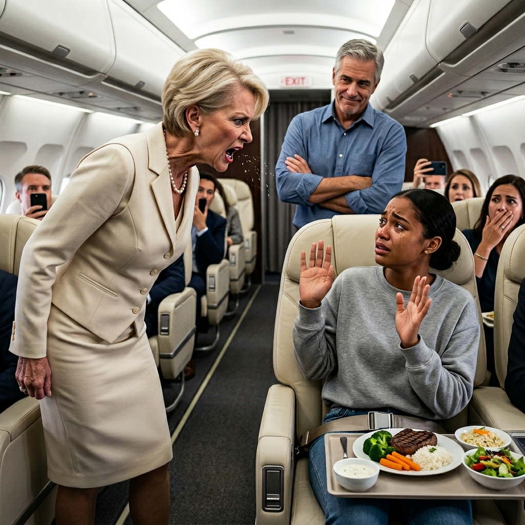 Első osztályon gúnyolódott egy csendes fekete tinédzserrel, tönkretette a kutatását, és az arcába köpött, el sem képzelve, hogy az ablaknál ülő lány egy szenátor lánya, akinek a hallgatása romba dönti a hírnevét, a szabadságát, a házasságát és a gondosan védett világát…  Amara Johnson hajnal óta ébren volt, jegyzeteit egy kopott bőrmappába pakolta, és harmadszor ellenőrizte a beszállás időpontját. Tizennyolc évesen már hozzászokott a nyomáshoz, de ez a reggel másnak érződött. Washingtonból San Franciscóba repült, hogy egy országos büntető igazságszolgáltatási reformcsúcstalálkozón tartson egy főelőadást. Beszéde, amely hat hónapnyi kutatás és késő éjszakák eredménye volt, fiatal élete legnagyobb lehetősége volt. Egyszerűen farmert, fehér tornacipőt és egy szürke Howard Egyetemi pulóvert viselt, nem törődve azzal, hogy a gépen bárki is elég fontosnak tartja-e az első osztályhoz.  A kapunál figyelmen kívül hagyta a pillantásokat. Fiatalon, feketeként, egyedül, az első csoporttal szállva fel, tudta, mit látnak egyesek, mielőtt bármi mást megláttak volna. Szemét a mappáján tartva leült a 2A ülésre, megkönnyebbülten, hogy végre elhelyezkedett. Letette a jegyzeteit a tálcára, bedugta a fülhallgatóját, és megpróbált a beszédre koncentrálni, ami megváltoztathatja a jövőjét.  Tíz perccel később Victoria Whitmore belépett a kabinba.  Victoria úgy vitte a pénzt, ahogy egyesek parfümöt – sűrű, fojtogató, lehetetlen figyelmen kívül hagyni. Krémszínű dizájneröltönyt, gyémánt fülbevalókat viselt, és egy olyan nő arckifejezését, aki hozzászokott az engedelmességhez. Férje, Gerald követte, kifinomultan és csendesen, már kimerülten személyisége erejétől. Abban a pillanatban, amikor Victoria meglátta Amarát a 2A ülésen, megkeményedett az arca.  Ellenőrizte a beszállókártyáját, majd úgy nézett vissza Amarára, mintha a fiatal nő személyesen sértette volna meg a természet törvényeit.  – Biztosan van valami tévedés – mondta Victoria hangosan, elállva a folyosót. – Ez az első osztályú.  Amara levette az egyik fülhallgatót, és nyugodt hangon válaszolt. – Igen, asszonyom. Ez az én helyem.  Victoria követelte, hogy mutassa meg a jegyet, elkapta, mielőtt Amara tiltakozhatott volna, majd odahívott egy légiutas-kísérőt. A beszállókártya érvényesnek bizonyult. 2A ülés. Első osztály. Nincs hiba.  Ennek véget kellett volna vetnie. Ehelyett csak elmélyítette Victoria dühét.  Hátradőlt Amara melletti ülésen, és apró megaláztatások sorozatába kezdett. Elfoglalta a közös kartámaszt, hideg levegőt fújt Amara arcába, és parfümöt fújt a már amúgy is szűk kabinba. Éppen elég hangosan tett megjegyzéseket, hogy mások is hallják – kvótákról, szabványokról, és arról, hogy a légitársaságok most már „bárkit” engednek a prémium kabinokban ülni. Gerald nem szólt semmit. Néhány utas nyugtalan pillantást váltott, de senki sem avatkozott közbe.  Amara a mappájára szegezte a figyelmét. Túl sok évet töltött azzal, hogy megtanulja, hogyan élje túl a csúnyaságot higgadtan. De Victoria ezt a csendet gyengeségnek tekintette.  Amikor elkezdődött az étkezés, Amara tésztát rendelt, és visszatért a jegyzeteihez. Victoria lenézett a lapokra, és gonoszul mosolygott.  „Szóval ez a te kis projekted?” – kérdezte.  – Ez a konferenciabeszédem – felelte Amara.  Victoria a papírok fölé emelte a borospoharát. – Milyen ambiciózus!  A vörösbor hirtelen ívben lengedezett, és minden oldalra fröccsent. A tinta azonnal elfolyt. A kiemelt részek összefolytak. Hónapok munkája másodpercek alatt szertefoszlott.  Amara döbbenten talpra ugrott. – Szándékosan csináltad.  Victoria egy szalvétával megtörölte a száját. – Vigyázz a vádakkal, drágám. Vannak, akik nem tudják, hogyan kell viselkedni nyilvánosan.  Egy légiutas-kísérő közeledett oda, idegesen és felkészületlenül, és azt javasolta, hogy mozdítsák el Amarát, hogy elkerüljék a konfliktust.  Ekkor valami megváltozott a kabinban.  Amara kiegyenesedett. Az arca égett, de a hangja nem remegett. – Én fizettem ezért a helyért. Nem tettem semmi rosszat. Nem mozdulok.  Victoria is felállt, arca eltorzult a tiszta megvetéstől. Elég közel hajolt ahhoz, hogy Amara pezsgőszagot érezzen a leheletén.  Aztán, a tanúkkal teli kabin előtt, Victoria egyenesen Amara arcába köpött.  Egy pillanatra senki sem lélegzett.  Aztán az egész első osztályú kabin felrobbant….Folytatás a hozzászólásokban 👇