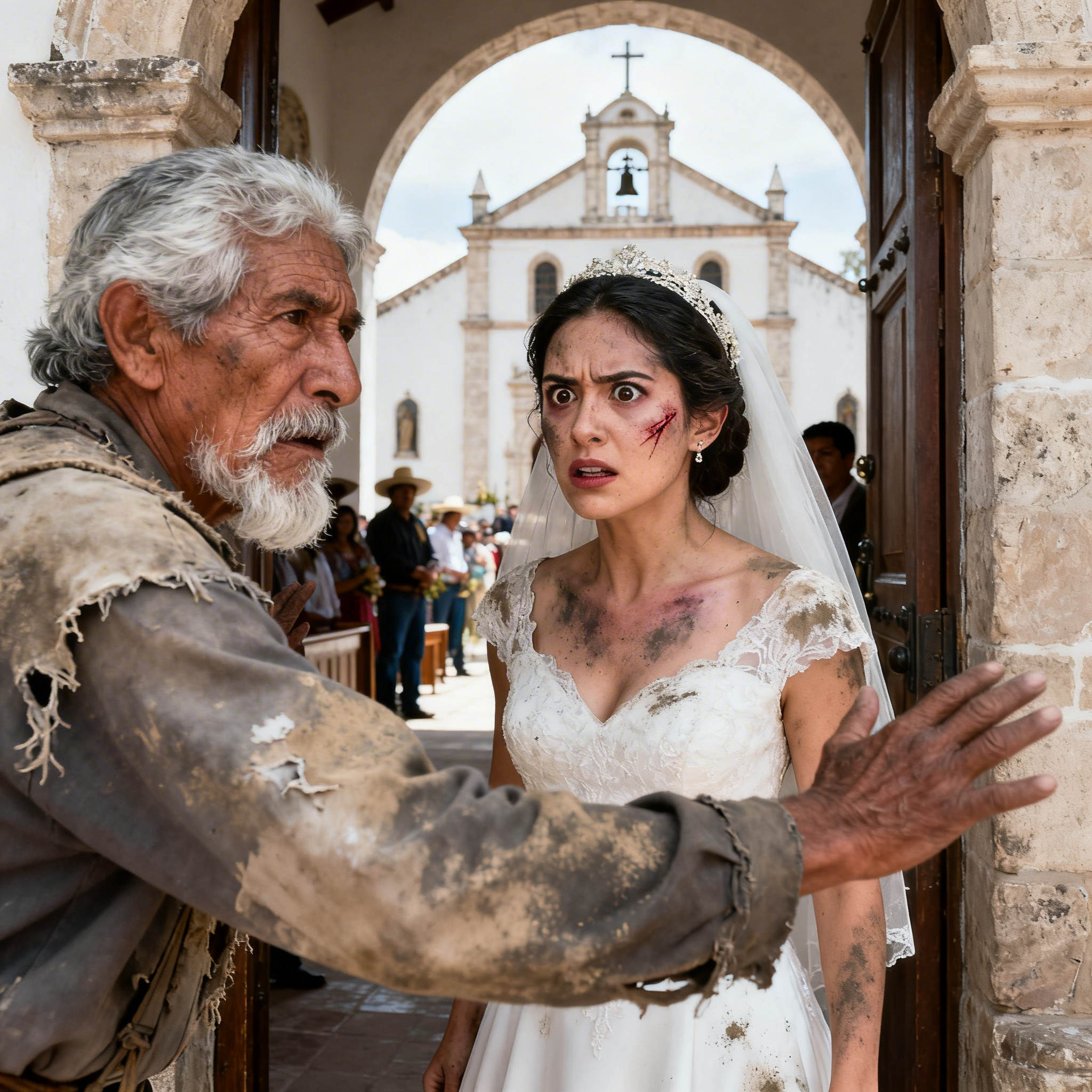 Renata látta, hogy a mocskos férfi a templom vörös szőnyegére lép, és inkább undort érzett, mint félelmet, mintha az átázott alak, szakadt nadrágban és nyitott csizmában, a balszerencse küldte volna, hogy beszennyezze azt az egyetlen napot, amelyet két évig vásárolt, tervezett és kérkedett. A guadalajarai San Felipe-székesegyház ragyogott a Pueblából hozott fehér virágkompozícióktól, illatos gyertyáktól, a liliomok között elrejtett videokameráktól és a vendégek sorától, akik között üzletemberek, politikusok, közjegyzők, magánorvosok és anyja régi barátai is voltak, akik hetek óta azt mondogatták, hogy ez az esküvő lesz “az év társasági eseménye”. Renata percekre volt attól, hogy az oltárhoz érjen. A sminkje hibátlan volt. A ruhája egyedi készítésű volt. A fátyla kézzel hímzett. Minden tökéletes volt. Amíg meg nem jelent az a férfi.   A hallból látta meg, ahogy az esőben tántorog, haja csomós a homlokába, szakálla túlnőtt, egy olyan kabátot visel, amely úgy nézett ki, mintha hónapok óta a járdán hevert volna, és furcsa, túl merev, túl kétségbeesett tekintettel a szemében. Nem úgy nézett ki, mint egy tolvaj. Ez valamiért még jobban zavarta Renatát. A tolvajoknak legalább egyértelmű szándékuk volt. Ennek az idegennek látszólag volt egy története, és nem hagyta, hogy bárki más története ellopja a sajátja középpontját.  Alig emelte fel a ruháját, és elegáns dühvel, amit barátai jól ismertek, a sarkát az átrium márványába vájta.  „Hé, te, te nem jöhetsz be ide.”  A férfi úgy nézett rá, mintha egy kis időbe telne, mire megérti, hol van.  „Látnom kell Robertót… Úgy értem, Tomást… Beszélnem kell vele, mielőtt megnősül.”  Renata úgy érezte, hogy felforr a vére. Tomás. Még a hozzá legközelebb álló emberek sem szólították a teljes nevén; Guadalajara társasági körében Tomás Villaseñor volt, a fiatal üzletember, aki kifogástalan hírű luxusépítő céget épített. Ki ez a fickó, hogy így ejti ki a nevét, ilyen megtört és szomorú magabiztossággal?  – Senki sem jöhet be ide meghívás nélkül – mondta, lehalkítva a hangját, hogy elkerülje a jelenetet, és ugyanakkor pontosan azt is tette. – És különösen nem ebben az állapotban. Menjen el.   – Csak egy percre van szükségem. Mondja meg neki, hogy Julián van.   A név semmit sem jelentett Renatának, de ahogy kimondta, az igen: nem arroganciával, hanem egyfajta végső fáradtsággal, mintha fél életét gyalogolta volna, hogy kimondja ezt a két szótagot.   Renatát nem érdekelte.   – Biztonsági őrök.   Két férfi azonnal odalépett.   – Vigyék ki, kérem. Ma nem osztunk alamizsnát, és nem fogadunk be őrülteket.   Hangosan mondta. Túl hangosan. Néhány fej odafordult. Egy unokatestvér idegesen felnevetett. Renata anyja, Lucía de la Torre elégedett vigyorral figyelte a jelenetet, szinte büszkén, hogy lánya védi a rendet, az illemet, a család tisztaságát.   A férfi nem tanúsított ellenállást. Lehajtotta a fejét. Vállai meggörnyedtek, mintha pontosan erre a reakcióra számított volna. Fél lépést hátrált, miközben a bal lábát húzta magával. Ekkor Renata nedvesség, nedves föld és bezártság szagát érezte. Hányingere lett.  „Kérem, ne érjenek hozzám” – mormolta a biztonsági őröknek. „Elmegyek.”  Elfordult az esőben.  És ebben a pillanatban az orgona elhallgatott.  Nem halkult el finoman. Hirtelen elhallgatott. Mintha valaki kitépte volna a levegőt a templomból.  Mindenki az oltár felé fordult.  Tomás sápadt volt.  Nem sápadt, mint egy ideges vőlegény. Sápadt, mint aki épp most látott egy halottat visszatérni.  „Várjatok!” – kiáltotta, hangja olyan nyers volt, hogy visszhangzott az ólomüveg ablakokon keresztül.  Az emberek talpra ugrottak. A pap hátralépett. Renatának nem volt ideje reagálni, amikor Tomás lefutott a lépcsőn, megbotlott a peron szélén, és átrohant a folyosón, figyelmen kívül hagyva 300 vendéget, hat koszorúslányt és a nőt, akit feleségül akart venni…  A 2. rész a hozzászólásokban olvasható.