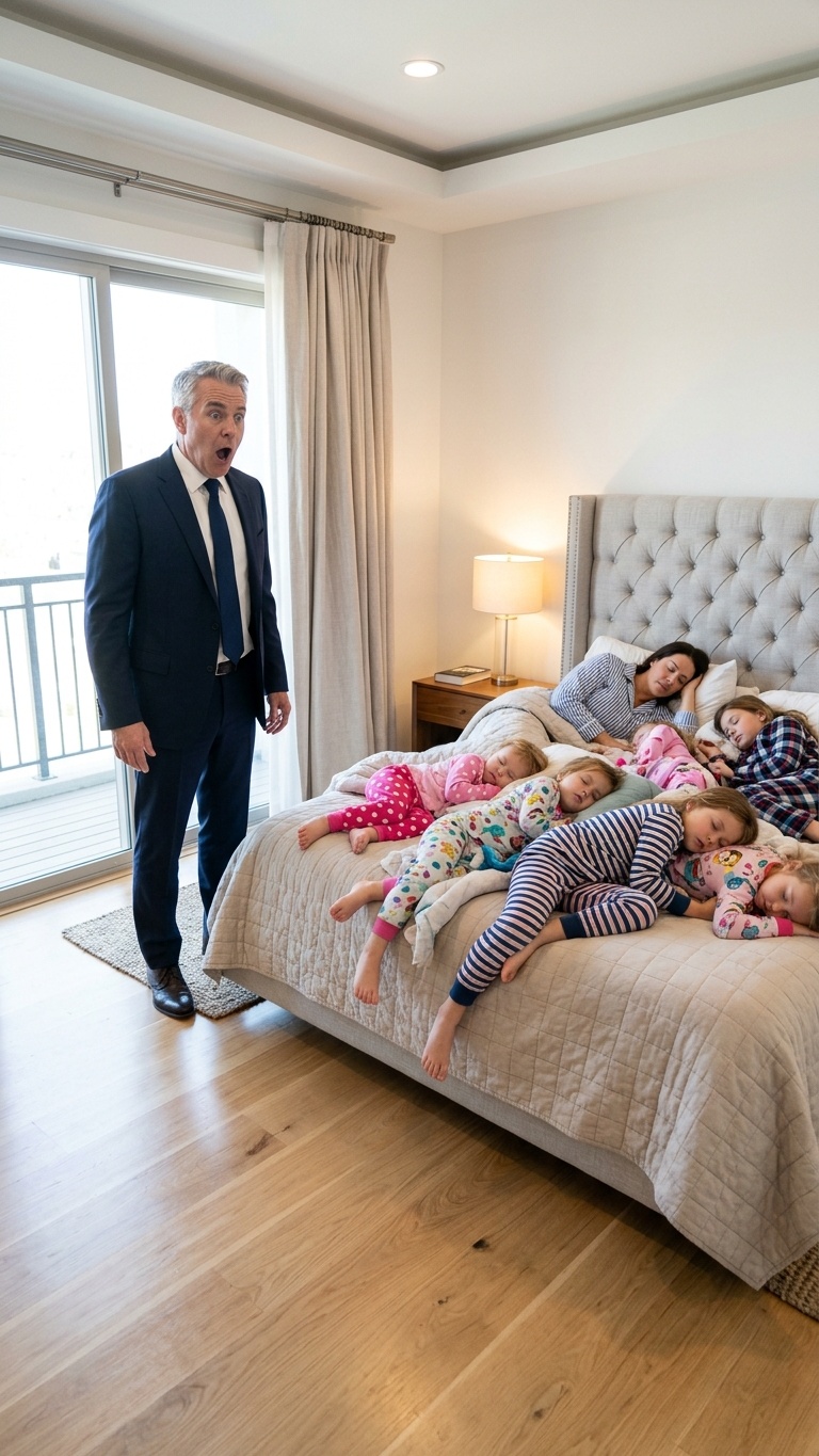 „VATER WILL UNS LÖSCHEN“: 37 Babysitterinnen flohen aus der Villa, doch eine Putzfrau entdeckte die schmerzhafte Wahrheit.  TEIL 1 In der exklusiven Gemeinde San Pedro Garza Garcia, wo sich Villen hinter hohen Steinmauern und Überwachungskameras verbergen, war das Anwesen der Familie Garza zur Legende geworden. Innerhalb von nur 14 Tagen hatten 37 Babysitterinnen das imposante schmiedeeiserne Tor durchquert und waren geflohen. Einige kamen weinend heraus, andere wurden mit Millionenklagen bedroht, und die Letztere, eine Frau mit 20 Jahren Berufserfahrung, rannte in ihrer teuren, mit Quasten besetzten Uniform die Straße entlang, ihr Haar rot gefärbt und eine Panikattacke raubte ihr den Atem.  „Sie sind besessen!“, rief sie dem Wachmann zu, während er auf sein Uber wartete. „Sagen Sie Herrn Garza, er braucht keine Agentur, er braucht einen Exorzismus!“  Aus den großen Fenstern seines Büros im dritten Stock sah Arturo Garza dem Auto nach, das sich entfernte. Mit 38 Jahren war er Geschäftsführer des größten Logistikunternehmens in Nordmexiko. Sein Bankkonto glich einem Vermögen von Milliarden Pesos, doch in diesem Moment spiegelte sich die Erschöpfung in seinen tiefen, dunklen Augen. Er schenkte sich ein Glas reinen Tequila ein, ignorierte das Brennen in seinem Hals und betrachtete das riesige Familienfoto auf seinem Mahagoni-Schreibtisch. Seine Frau Mariana lächelte strahlend, umgeben von ihren sechs Töchtern.  „37 Frauen in zwei Wochen …“, flüsterte er vor sich hin, als ob ihm die Luft wegbliebe. „Ich weiß nicht mehr, wie ich sie retten soll, Mariana. Sie geraten außer Kontrolle.“ Ihr Handy vibrierte auf dem Holzbrett. Ich war seine persönliche Assistentin.  „Herr Garza, die fünf renommiertesten Hausangestelltenagenturen in Monterrey haben uns gerade blockiert. Wir stehen auf Ihrer Liste, Schwarzer. Niemand will sich ihren Töchtern nähern.“ Arturo rieb sich verzweifelt das Gesicht. —Und was soll ich dann tun? Meine Schwiegermutter ist mit ihren Anwälten unterwegs. Wenn er das Haus so sieht, wird er sie mir wegnehmen.  „Es gibt noch eine letzte Möglichkeit, Sir“, erwiderte der Assistent vorsichtig. „Eine Industriereinigungsfirma in Santa Catarina. Die haben eine junge Frau, die heute für das Dreifache des Preises kommen würde. Er könnte das Chaos beseitigen, bevor seine Schwiegermutter eintrifft.“  Zwanzig Kilometer entfernt, in einem kleinen Viertel eines Häuserblocks, ohne jegliche Verpflichtungen, schnürte die 25-jährige Carmen Ortiz die Fesseln ihrer abgetragenen Tennisschuhe. Sie war die Tochter von berufstätigen Eltern, putzte seit 6 Uhr morgens Häuser und studierte abends Psychologie. Als er die Nachricht der Agentur mit der Bestätigung der dreifachen Bezahlung sah, blickte er auf die abgelaufene Stromrechnung und die Medikamente seiner Mutter auf dem Tisch. Er zögerte nicht.  Als Carmen am Anwesen der Garzas ankam, öffnete ihr der Wachmann mit einem Blick tiefen Mitleids. Die Fassade war spektakulär, doch als sie durch die Eingangstür des Encino trat, schlug ihr ein widerlicher Geruch nach Rauch, verdorbenen Lebensmitteln und Sprühfarbe entgegen. Der italienische Marmor war zerstört. Seidenvorhänge hingen an Fetzen.  Arturo empfing sie in der Lobby; er wirkte wie ein Geist in einem Designeranzug.  „Sie müssen nur gründlich putzen“, sagte er und vermied ihren Blick. „Meine Töchter sind im zweiten Stock. Gehen Sie ihnen nicht zu nahe. Machen Sie einfach sauber.“ Carmen nickte, doch als sie die Haupttreppe hinaufstieg, ließ sie ein ohrenbetäubender Knall innehalten. Es war kein spielendes Kind. Es war der Klang purer Zerstörung. Im Flur angekommen, sah er sie. Sechs Mädchen, von einer 16-Jährigen bis zu einem vierjährigen Mädchen. Sie zerstörten nicht nur Dinge. Sie errichteten eine Barrikade aus edlen Möbeln, zerrissenen Büchern und zerbrochenen Spiegeln vor der Tür zu dem Zimmer ihrer Mutter. Und an der Wand im Hintergrund prangten in roter Farbe, die wie frisches Blut tropfte, Worte, die Carmen das Blut in den Adern gefrieren ließen. Ich konnte nicht fassen, was gleich passieren würde … Teil 2 findet ihr in den Kommentaren 👇