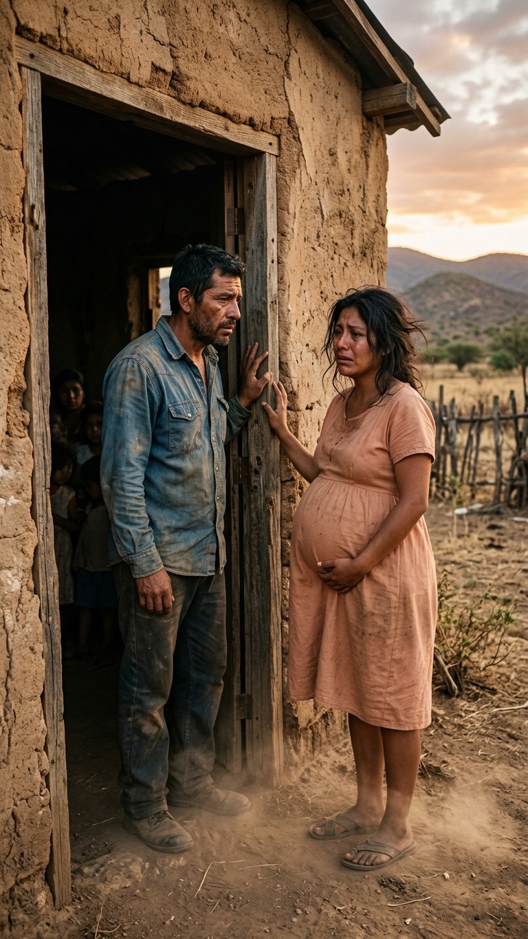 Sie floh zur Ranch ihrer ehemaligen Liebe und fand den Vater ihres Kindes angekettet vor. Das Ende ist brutal!  TEIL 1 Die Sonne von Jalisco brannte wie Blei auf Leticias Rücken. Sie war im siebten Monat schwanger, hatte keinen Cent in der Tasche und nur einen alten Leinenrucksack, der ihr gesamtes Leben enthielt. Ihre Füße, geschwollen vom Staub und der Hitze des Terrassenwegs, reagierten kaum noch. Drei Stunden lang war sie von der Hauptstraße gelaufen, auf der Flucht vor einer Stadt, die sie verachtet hatte, und einer Familie, die ihr die Tür vor der Nase zugeschlagen hatte, als ihr Bauch zu wachsen begann.  Und vor allem floh sie vor der Leere, die Matthew hinterlassen hatte, der Mann, der ihr ewige Liebe geschworen, ihren Bauch geküsst hatte, als der Test zwei rote Streifen zeigte, und der eines Nachts einfach Zigaretten kaufen gegangen und nie zurückgekehrt war. Verzweifelt traf Leticia die einzige Entscheidung, die ihr noch blieb: Sie suchte Zuflucht auf der Rancho Los Agaves. Santiago lebte dort. Ein Mann mit rauen Händen und einem Herz aus Gold, den sie vor zwei Jahren verlassen hatte, geblendet von den falschen Versprechungen der Stadt und Matthews giftigem Charme. Santiago war der Einzige, der sie wahrhaft geliebt hatte, mit einer stillen, treuen Liebe, wie jene, die nach feuchter Erde und Filterkaffee duften. Das Anwesen tauchte in der Ferne auf, umgeben von Hektar blauer Agaven. Das Haupthaus mit seinen Lehmwänden und roten Ziegeln wirkte wie ein vergessenes Schloss. Leticia hob zitternd die Faust und knallte dreimal gegen die schwere Holztür. Die Stille des Feldes war erdrückend. Schließlich knurrte das Rentier. James erschien auf der Schwelle. Er war sonnengebräunt, trug einen langen Bart und blickte tief unter seinem Palmenhut. Ihre Augen, einst voller Zärtlichkeit, spiegelten nun eine Härte wider, die Leticia nicht kannte. Sein Blick wanderte langsam zu ihrem runden Bauch.  „Ich habe nirgendwohin zu gehen, Santiago“, schluchzte Leticia und spürte, wie ihre Knie nachgaben.  Er sagte kein Wort. Ihr Kiefer spannte sich an. Er trat beiseite und öffnete ihr die Tür. In dieser Nacht aß Leticia zwei Teller Bohnen mit selbstgemachten Tortillas und schlief in einem Zimmer am Ende des Flurs. Doch Schlaflosigkeit und Schuldgefühle ließen sie nicht zur Ruhe kommen. Um 3 Uhr morgens riss sie ein Geräusch aus dem Bett.  Es war ein ohrenbetäubendes, rhythmisches Geräusch.  Schläge.  Leticia stand auf und trat barfuß auf die kalten Lehmfliesen. Das Geräusch kam aus dem Keller, dessen Tür am Ende des Flurs lag und von einem schweren Eisenschloss verschlossen war.  Leticia ging näher und hielt den Atem an. Die Luft roch nach Feuchtigkeit und Enge.  „Ist da jemand?“, flüsterte sie fast instinktiv und presste ihr Ohr ans Holz.  Die Schläge hörten plötzlich auf. Eine Sekunde lang herrschte absolute Stille, gefolgt von einem schnarchenden, verzweifelten Gähnen aus der Dunkelheit auf der anderen Seite.  —Hilf mir… — flehte eine gebrochene Stimme, schwach, aber unmissverständlich —. Bitte holt mich hier raus. Leticia spürte, wie ihr das Blut in den Adern gefror. Ihm stockte der Atem. Diese Stimme gehörte nicht einem Rancharbeiter. Er war kein Fremder. Es war Matthew. Der Vater seines Sohnes. Der Mann, der sie im Stich gelassen hatte, war wie ein Tier im Haus des Mannes eingesperrt, der ihr gerade noch Unterschlupf gewährt hatte. Und in diesem Moment des blanken Entsetzens wusste Leticia, dass sie nicht glauben konnte, was nun geschehen würde. Teil 2 findet ihr in den Kommentaren 👇